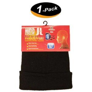 4x Warmer Winter Knitted Hat Insulated Thermo Solid Beanie Acrylic Cap (1 Pack)